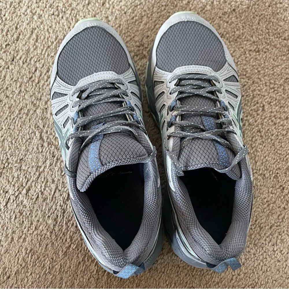 ASICS Gel Venture 7 Trail Shoe Women’s 9 Gray and Mint Athletic Sneakers - Picture 11 of 11